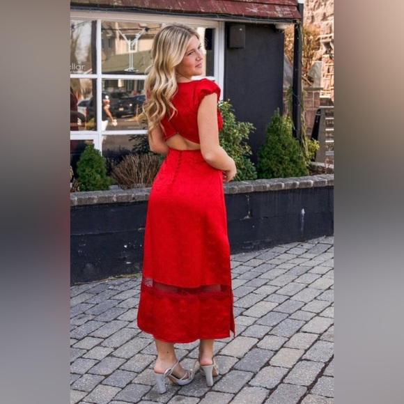 Free People Foolish Heart Midi Dress, XS NWT - Picture 2 of 9